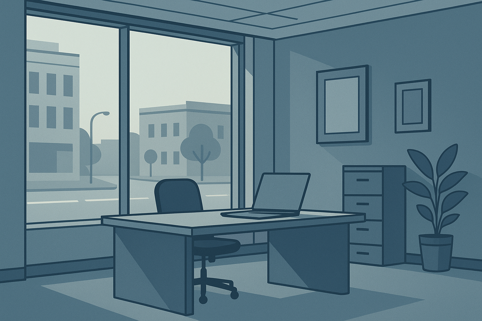 An office background