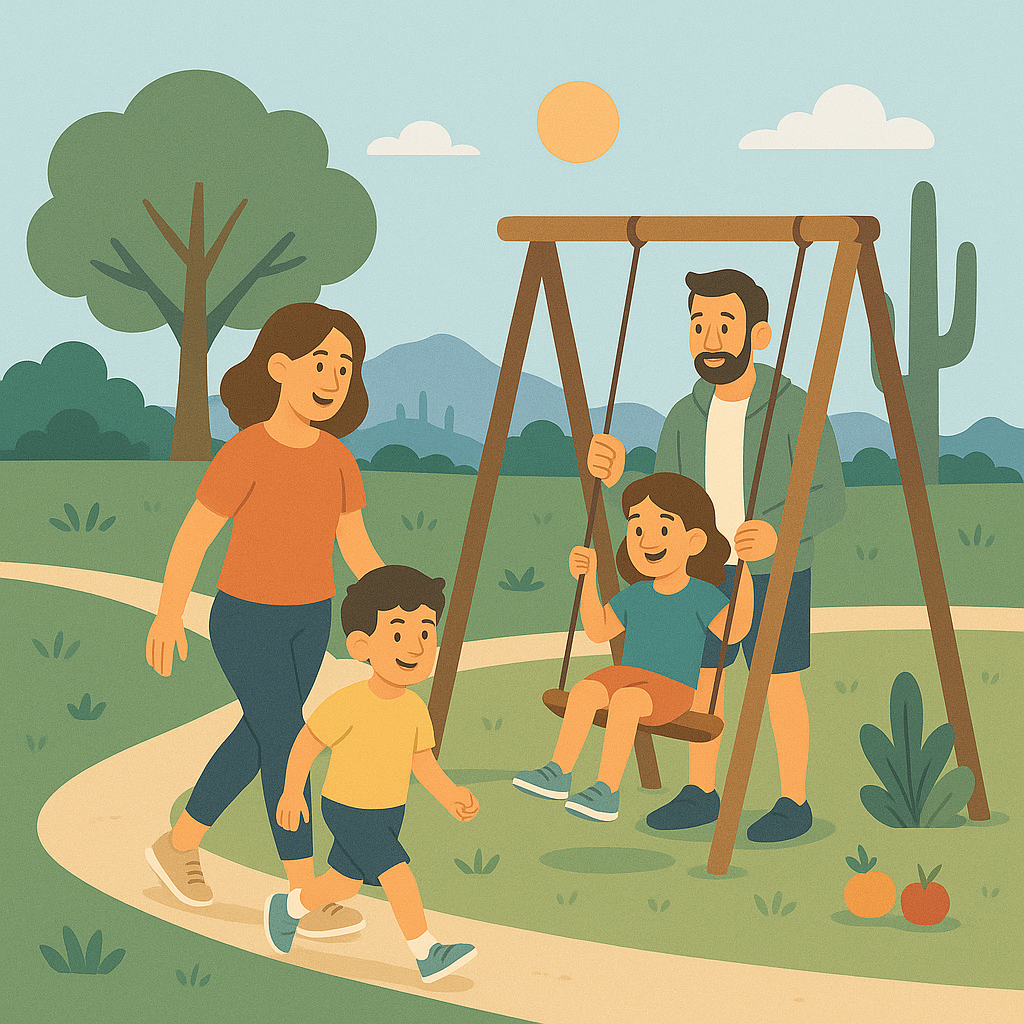 A vision of a beautiful park